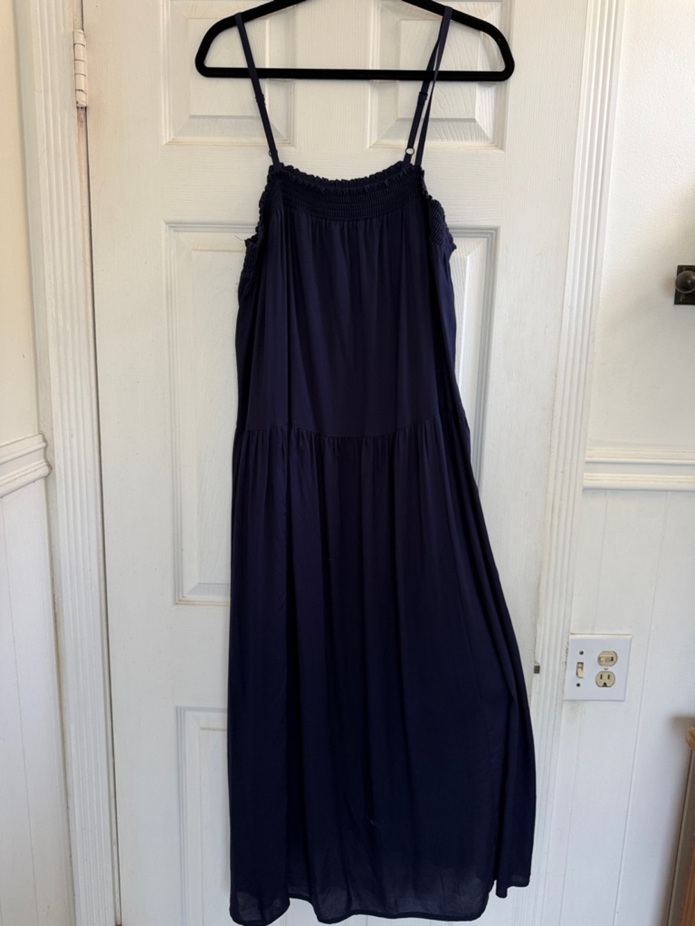 Old Navy Navy Blue Maxi Dress with Spaghetti Straps